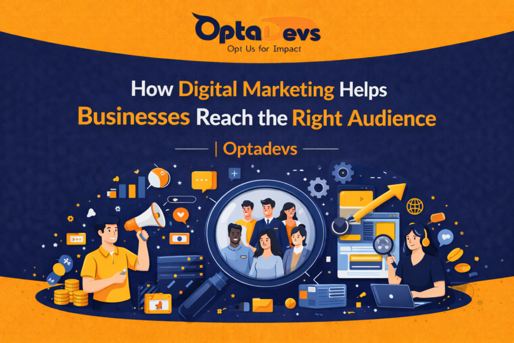 How Digital Marketing Helps Businesses Reach the Right Audience | Optadevs