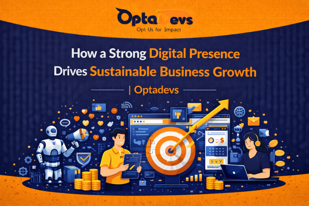 How a Strong Digital Presence Drives Sustainable Business Growth | Optadevs