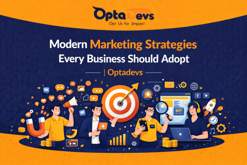 Modern Marketing Strategies Every Business Should Adopt | Optadevs